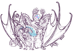 ghidorah (species) from godzilla (series) by sugarbeasts-07