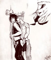 2boys anal_fingering ass human male male_only multiple_males naruto penis sasuke_uchiha skully_(artist) uzumaki_naruto yaoi