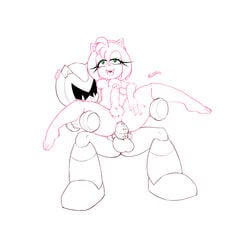 2014 amy_rose anthro balls breasts dickgirl duo erection futanari hedgehog hi_res humanoid_penis intersex machine mammal nipples penis pherociouseso robot roboticized_masters rose_woman sonic_(series) worlds_collide