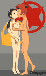 advance_wars female kissing naked sami_(advance_wars) small_breasts sonja_(advance_wars) yuri