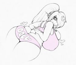 anthro ass_cleavage butt_crack huge_ass huge_breasts hyper looking_at_viewer looking_back luna_paws smutbunny thick_thighs wide_hips