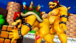 16:9 3d anal anal_sex anthro ass balls bowser clone erection genitals horn koopa male male/male male_only male_penetrated male_penetrating male_penetrating_male malicekira mario_(series) musclegut muscular muscular_male nintendo nipples nude open_mouth pecs penetration penis scalie selfcest smile spiked_balls spiked_penis spikes spreading super_mario_bros. video_games widescreen