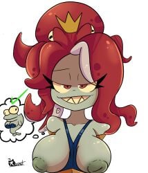 big big_breasts breasts inverted_nipples neptuna_(pvz) octopus plants_vs_zombies plants_vs_zombies:_heroes pvz r_bismut rbismut tentacle zombie zombie_girl