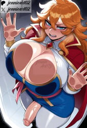 1futanari 1girl against_glass ai_generated alternate_breast_size blonde_hair blue_eyes blush body_writing breast_press breasts breasts_on_glass brooch cape cleavage cleavage_cutout clothing clothing_cutout english_text erection female futanari hair_between_eyes hand_on_glass huge_breasts huge_penis intersex jennieart02 jewelry large_breasts large_penis league_of_legends leona_(league_of_legends) long_hair looking_at_viewer open_mouth orange_hair pantyhose patreon patreon_logo patreon_username penis red_cape solo teeth testicles text thick_thighs twitter twitter_username veins veiny_penis watermark white_pantyhose