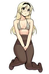 1girls 2d 2d_(artwork) 2d_artwork background belly belly_button black-eyed_female black_eyes black_hairband blank_background blonde blonde-haired_female blonde_female blonde_hair blonde_hair_female bra breasts breasts_apart brown_legwear brown_pantyhose brown_stockings brown_tights calves circle_glasses circular_glasses cleavage collarbone covering covering_crotch covering_privates covering_pussy covering_self curvaceous curvaceous_body curvaceous_female curvaceous_figure curvaceous_hips curvy curvy_body curvy_female curvy_figure curvy_hips digital digital_art digital_drawing digital_drawing_(artwork) digital_media digital_media_(artwork) drawing exposed feet female female_focus female_only full_body glasses glasses_on_face glasses_on_head grey_bra grey_underwear groin hairband half_naked half_nude hand_on_crotch hand_on_own_crotch hand_on_own_pussy hand_on_pussy head_tilt hi_res hiding_pussy high_res high_resolution highres hourglass_figure inframammary_fold inguinal_crease inguinal_ligament knees knees_together knees_together_feet_apart lean_figure legs legs_closed legs_together legs_together_feet_apart legwear long_hair looking_at_viewer medium_breasts midriff monotone_background naked naked_female naked_woman narrow_waist navel nude nude_female nudity oc one_color_background original original_art original_artwork original_character original_characters panties pantyhose partially_undressed petite petite_body petite_breasts petite_female petite_girl petite_tits plain_background portrait round_glasses semi_nude shoulders sidelocks slender_body slender_waist slim_female slim_waist solid_color_background solo stockings thighs thighs_together tights tilted_head underwear white_background wide_hips yellow-haired_female yellow_hair yirtios