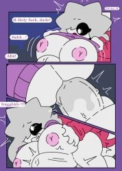 anal balls_deep boobi_(itisspermo) boobs clenched_teeth grabbing_breasts groping_breasts hard_sex itisspermo original original_character sex spermo_(itisspermo) stomach stomach_bulge stomach_bulge_paizuri stomach_deformation