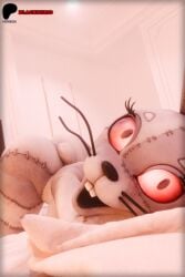 3d 3d_(artwork) 3d_model 3d_render ass ass_up bed bedroom blackterio blender blender_(artwork) blender_(software) blender_cycles blender_cycles_(artwork) bunny bunny_girl butt female female_only five_nights_at_freddy's five_nights_at_freddy's:_security_breach looking_at_viewer rabbit rabbit_costume rabbit_girl red_eyes vanny_(fnaf)