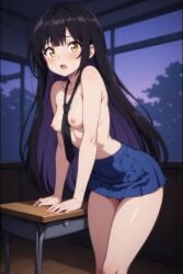 ai_generated mieruko-chan skirt smaller_female tits yotsuya_miko