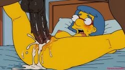 after_sex after_vaginal ai ai_art ai_generated azure993 breasts creampie cum cum_in_pussy cum_inside female female_focus girl leaking_cum luann_van_houten the_simpsons uncensored