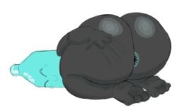 ambiguous_gender ass ass_focus asshole battle_for_dream_island bfdi big_ass blue_anus bottle_(bfdi) cheesetomato fat_ass feet huge_ass lying_down object_show object_shows spread_ass