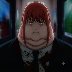 ai_generated blood chainsaw_man gemini makima_(chainsaw_man) obese