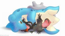 anal anal_sex animal_genitalia animal_penis animated ass black_body blue_body blush bodily_fluids cloaca digital_media_(artwork) drooling duo erection fellatio female feral french_kissing generation_1_pokemon generation_7_pokemon genital_fluids genitals hi_res horn interspecies kissing lapras loop lying male male/female male_penetrated male_penetrating male_penetrating_male mammal mythological_creature mythology nintendo nude open_mouth oral oral_penetration penetration penis pokemon pokemon_(species) rape red_penis reptile salandit saliva scalie sex shell simple_background size_difference tagme tail tears tongue tongue_out video vulva white_background zpectralkrystal