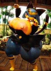 3d anthro ass big_ass big_breasts big_nipples black_clothing black_dress black_nose blue_body blue_hair breasts bubble_butt child_bearing_hips clothed clothing dat_ass detailed_background dress embarrassed enormous_breasts exhibitionism eyelashes fat_ass felid feline female female_only first_person_view hair hi_res horny huge_ass huge_breasts large_ass large_breasts looking_at_viewer mammal multicolored_body naked naked_female nipples_visible_through_clothing no_underwear nude nude_female one_eye_closed pal_(species) palworld panflestudios plump_thighs red_eyes sekhmet_(pal) short_hair shortstack slim_waist tagme tail thick_thighs thighs thunder_thighs two_tone_body v voluptuous voluptuous_female wide_hips yellow_body