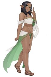 1girls 2d 2d_(artwork) 2d_artwork adult adult_female background bare_arms bare_belly bare_calves bare_chest bare_hands bare_knees bare_legs bare_midriff bare_navel bare_shoulders bare_skin bare_thighs belly belly_button big_boobs big_breasts black-haired_female black_hair blank_background breasts brown_footwear brown_sandals busty busty_female busty_girl calves character_request cleavage closed_mouth_smile collarbone curvaceous curvaceous_body curvaceous_female curvaceous_figure curvaceous_hips curvy curvy_body curvy_female curvy_figure curvy_hips dancer_outfit dark_hair digital digital_art digital_drawing digital_drawing_(artwork) digital_media digital_media_(artwork) drawing elbows exposed_arms exposed_belly exposed_chest exposed_legs exposed_midriff exposed_navel exposed_shoulders exposed_skin exposed_thighs feet female female_focus female_only fingers footwear full_body green-eyed_female green_eyes groin head_tilt hourglass_figure inguinal_crease inguinal_ligament knees large_boobs large_breasts lean_figure legs light_smile long_hair looking_at_viewer looking_sideways looking_to_the_side mature mature_female mature_woman midriff monotone_background narrow_waist navel one_color_background plain_background pointing_up pointy_ears portrait sandals shoulders skindentation slender_body slender_waist slight_smile slim_female slim_waist smile smiley_face smiling smiling_at_viewer solid_color_background solo standing the_legend_of_zelda thick_thighs thighs tilted_head toes white_background wide_hips woman yirtios