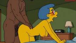 ai ai_art ai_generated azure993 breasts doggy_style female female_focus girl luann_van_houten the_simpsons uncensored