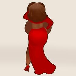 dark-skinned_female milf oprah_winfrey red_dress