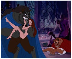 1monster anthro anthro_on_female anthro_on_human anthro_penetrating beast beast_(disney) beauty_and_the_beast belle cuckold disney disney_prince disney_princess disney_villains female_on_anthro gaston human human_on_anthro human_penetrated interspecies larger_male monster nipples serisabibi size_difference smaller_female