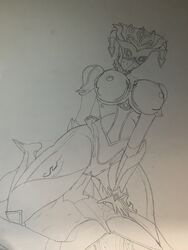 blush female human mirage_(warframe) mirage_prime_(warframe) nude prime_warframe pussy robot sex simple_background sketch straight video_games warframe