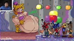 ! ... 1girls 4boys ? anthro blue_eyes blush breasts_covered crying_child excited five_nights_at_freddy's five_nights_at_freddy's_4 freckles freckles_on_arms freckles_on_ass freckles_on_belly freckles_on_breasts freckles_on_face fredbear_(fnaf) genderswap_(mtf) gloves gurgle hat headband holding_belly holding_stomach huge_breasts hyper_ass hyper_belly hyper_breasts hyper_thighs kneehighs live_markiplier_reaction markiplier masked meme michael_afton mysticemerald_(artist) nitrobutter one_eye_closed reaction_image rule_63 shocked size_difference stomach_noises struggling_prey the_bite_of_87 tongue_out tophat vore was_that_the_bite_of_'87 yellow_hair