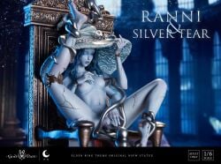 blue_skin doll elden_ring feet female female_only fromsoftware godpanstudio mimic_tear ranni_the_witch realistic statue