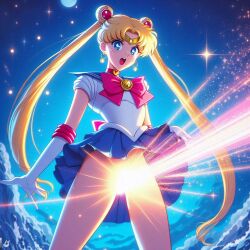 ai_generated bing_image_creator bishoujo_senshi_sailor_moon clothing laser laser_beam sailor_moon skirt usagi_tsukino weaponized_vagina what