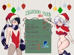 brawl_stars christmas colette_(brawl_stars) edgar_(brawl_stars) female ramunne tagme