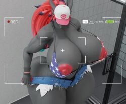 big_ass big_breasts breasts bubble_butt cleavage expansion female furry huge_ass huge_breasts nipples oleanderin pokemon pokemon_(species) thick_thighs wide_hips zoroark