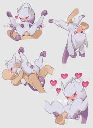 3_fingers 3_toes anus ass blush cute digital_media_(artwork) duo feet fellatio female fingers genitals heart hi_res human human_on_anthro kiss kissing legendary_pokemon male male/female mammal mega_evolution mega_mewtwo mega_mewtwo_y mewtwo nintendo nude open_mouth oral penetration penile penis pokemon pokemon_(species) pussy red_eyes sex simple_background size_difference smile tail toes tosx vaginal_penetration