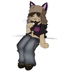 1boy 2023 cat_ears clothed cum femboy furry old_art penis penis_out purinpuppy roblox roblox_avatar robloxian self_harm_scars self_upload small_penis solo tagme ushanka