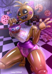 1girls animatronic better_version_at_source big_breasts breasts chicken female five_nights_at_freddy's five_nights_at_freddy's_2 halloween lamp159568 laowei pixiv_sample robot sex_toy solo thighs toy_chica_(fnaf) transparent transparent_body transparent_limbs yellow_body