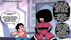 abuse accurate_art_style big_breasts black_hair breasts cartoon_network clothing cry crying cuck cuckold dark-skinned_female dark_skin edit edited english english_text female female_only garnet_(steven_universe) gem_(species) huge_breasts human humiliated humiliation imminent_rape imminent_sex long_hair nude nude_female pale_skin public_humiliation public_nudity sad screencap screenshot screenshot_edit steca steven_quartz_universe steven_universe steven_universe_future talking talking_to_viewer thelazyart thick thick_ass thick_legs thighs verbal_abuse