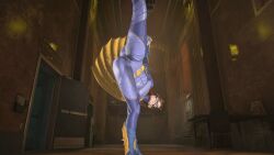 3d ass bat_ears batgirl batgirl_(gotham_knights) big_ass bodysuit brown_hair cape clothed clothed_ass comic costume gotham_knights heroine huge_ass large_ass leg_lift leg_lifted leg_up legs_open open_legs superheroine tight_clothing tight_fit video_game video_games