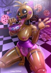 1girls animatronic better_version_at_source big_breasts big_tongue breasts chicken female five_nights_at_freddy's five_nights_at_freddy's_2 halloween lamp159568 laowei pixiv_sample robot sex_toy solo thighs tongue tongue_out toy_chica_(fnaf) toy_chica_(love_taste) transparent transparent_body transparent_breasts transparent_limbs yellow_body