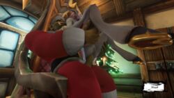 1girls 2020 3d alliance_(warcraft) animated auril_(artist) blizzard_entertainment christmas draenei draenei_female female gif great-father_winter horde male male/female orc orc_male original_character ruby_(auril) tagme warcraft winter_veil world_of_warcraft