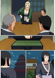 big_breasts blonde_hair breasts brown_eyes female long_hair mature_female naruto pinkpawg shizune shounen_jump tsunade