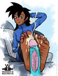 barefoot couch cum cum_on_feet cumshot dragon_ball dragon_ball_xenoverse dragon_ball_z feet footjob namekian soles toes woodyssecrets