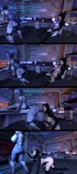 1futa 1girls 3d 3d_(artwork) asari ass_worship big_ass big_penis comic drooling female futanari liara_t'soni mass_effect masturbation mind_control miranda_lawson precum source_filmmaker wholeroastedchicken