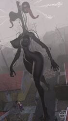 3d 3d_(artwork) 3girls areolae breasts creepypasta female female_only fog foggy_background giant_female gravity_falls house houses momo_(creepypasta) monster_girl nightmare_waifu nipples nude ordinary_pictures pacifica_northwest pacifica_northwest_(scrag_boy) rule_63 siren_head tagme text tongue tongue_out tree trevor_henderson