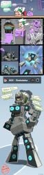 blue_eyes bricks burnet_(pokemon) chabble comic disassembled ditto hollow lightbulb merged mini_giantess multiple_eyes pokemon pokemon_(species) pokemon_sm rotom stakataka tagme talking_to_another transformation transformation_sequence ultra_beast white_hair yellow_eyes