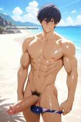 nanase haruka (free!) from free! by genzure ai