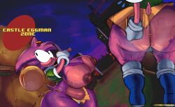 amy_rose anthro ass big_breasts big_butt bodily_fluids boots bottomwear breasts brown_nipples city classic_amy_rose classic_sonic_(universe) clothing clothing_pull ear_piercing ear_ring eulipotyphlan female footwear gloves hammer handwear hedgehog hi_res huge_butt looking_up mammal night nipples panties piercing pink_body ring_piercing sega shirt shoes skirt solo sonic_(series) sonic_the_hedgehog_(series) starstar000 sweat sweaty_breasts sweaty_butt tail tan_body tan_skin thick_thighs tools topwear underwear