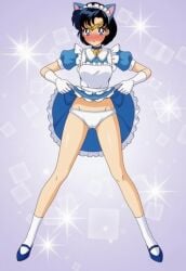 ami_mizuno artist_request bishoujo_senshi_sailor_moon panties pantsu sad_cat_dance sailor_mercury source_request