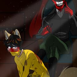 2boys abuse bad_parenting bruise collar countryhumans dubious_consent father_and_son germany germany_(countryhumans) male_only maledom malesub nazi nazi_germany_(countryhumans) nsfw-lemonfizz pet yaoi