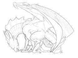 dragon duo feral frickledoods gay human interspecies male male/male scalie sex size_difference