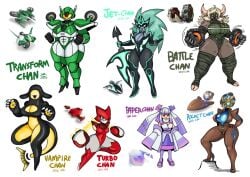 7girls alien alien_girl bandaged_leg bandaged_legs battle_chariot big_ass big_breasts big_sword big_weapon black_and_green black_body black_boots black_clothing black_gloves black_lip black_lips black_lipstick blank_eyes blue_body blue_eyes blue_lips blue_lipstick blue_skin boosters clawed_feet clawed_fingers clawed_hands claws crown dark-skinned_female dark_skin female_only gameboyred gijinka gloved_hands green_armor green_clothing green_eyes grey_clothing group hair_bows horned_humanoid horns jet_star kirby_(series) kirby_air_ride kirby_air_riders long_blonde_hair long_boots long_gloves long_green_hair long_hair long_tail machine machine_girl multiple_characters multiple_females multiple_girls no_arms no_eyes orange_eyes paper_star_(kirby) pointy_ears red_boots red_clothing reference_image robot robot_girl robot_humanoid rocket_star scarf sharp_claws sharp_teeth spiky_hair tail thick_thighs transform_star transformers turbo_star twintails vampire_star weapon wheel wheels white_clothing white_eyes yellow_body yellow_glasses yellow_lens yellow_visor