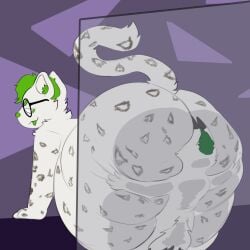 ass ass_bigger_than_head brappanda forced glass green_hair pinned saltynuggets smothering snep snow_leopard squish