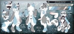1boy 4_fingers 4_toes anthro anthro_male anthro_only anthro_solo balls bdsm_harness bell bell_collar blue_body blue_eye blue_fur blue_markings blue_spots blue_tongue blush bodily_fluids canid canine canis character_name character_sheet cheek_tuft circumcised closed_eyes collar color_palette cum cum_on_face digitigrade digitigrade_legs dogbelly domestic_dog ear_piercing ear_ring ear_rings earings earrings ears_back ears_down english english_text erect_penis fangs fluffy freckles freckles_on_face fur fur_tuft furry furry_male furry_only furry_solo genital_fluids genitals german_shepherd grey_eye grey_fur grey_markings grey_spots hair_tuft harness heterochromia humanoid_genitalia humanoid_genitalia_on_anthro humanoid_penis humanoid_penis_on_anthro husky hybrid jpeg licking_lips light_blue_tongue male male_anthro male_furry male_only markings markings_(fur) no-human no_human no_humans non-human non-human_only nose_piercing oerba_yun_fang only_furry only_male original paw_pads paws penis pierced_ears pierced_nose piercing pink_penis pink_penis_tip pronouns ref_sheet reference reference_sheet scar semen semen_on_face septum_piercing shepsky_(species) slalyn smile smiling solo solo_anthro solo_furry solo_male spots spots_(marking) standing standing_up tail testicles text tongue tongue_out white_balls white_body white_fur white_toes
