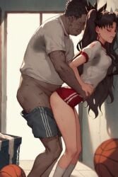 1boy 1girls against_wall age_difference ai_assisted ai_generated anal cheating cheating_girlfriend clenched_teeth clothed_sex crying crying_with_eyes_open dark-skinned_male dark_skin doggy_style fat_male fat_man fate/stay_night fate_(series) female gym_storeroom gym_uniform helpless light-skinned_female light_skin long_hair male motion_lines penis petite pussy rape raped rough_sex rtxfus rtxfus34 shirt shorts shorts_aside shorts_down skinny standing standing_sex stealth_sex storage_room sweat sweatdrop sweating tagme teacher teacher_and_student tohsaka_rin torso_grab ugly_bastard video young younger_female