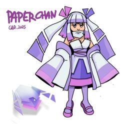 gameboyred gijinka hair_bows kirby_(series) kirby_air_ride kirby_air_riders machine machine_girl paper_star_(kirby) reference_image robot_girl robot_humanoid scarf twintails