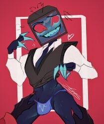 alastor (hazbin hotel) from hazbin hotel by allknowingaxolotl